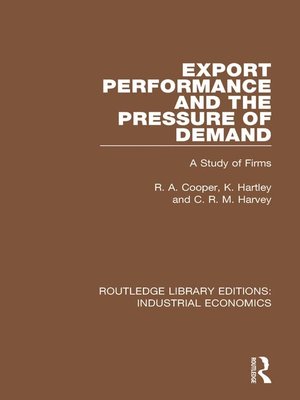 cover image of Export Performance and the Pressure of Demand